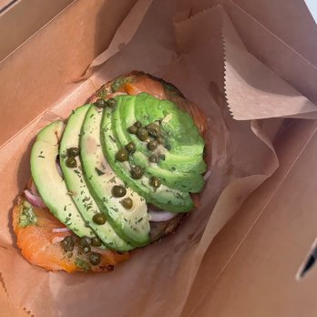 Buzz & Bites - Smoked Smoke Salmon Avocado Toast - Coffee & Tea Near Me - Houston, Texas