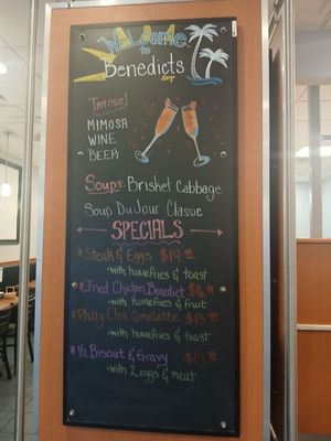 Menu photo 1 Benedict's Restaurant Largo, FL Menu photo 1 Benedict's Restaurant Largo, FL