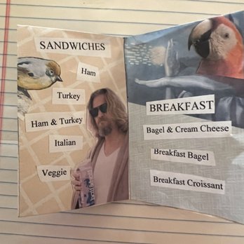 Birdcage Comics Cafe - Menu - Cafes Near Me - San Bernardino, California