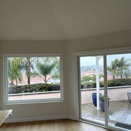 Slider and picture window living room. Slider and picture window living room.