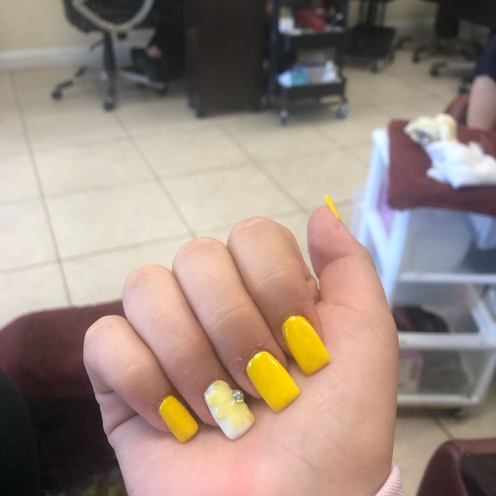 For Your Nails - This is what she got before I had them remove it. - Nail Salons Near Me - Chino, California For Your Nails - This is what she got before I had them remove it. - Nail Salons Near Me - Chino, California