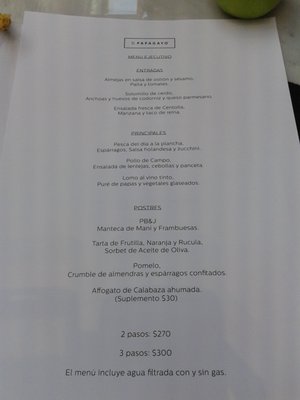 Menu photo 2 El Papagayo Córdoba, C