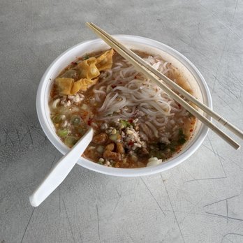 Phuket Noodle - Tom Yum Soup Noodles with Pork - Thai Near Me - Los Angeles, California