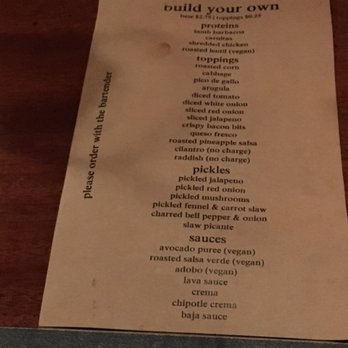 Ohio Tavern - Build your own menu - Dive Bars Near Me - Madison, Wisconsin