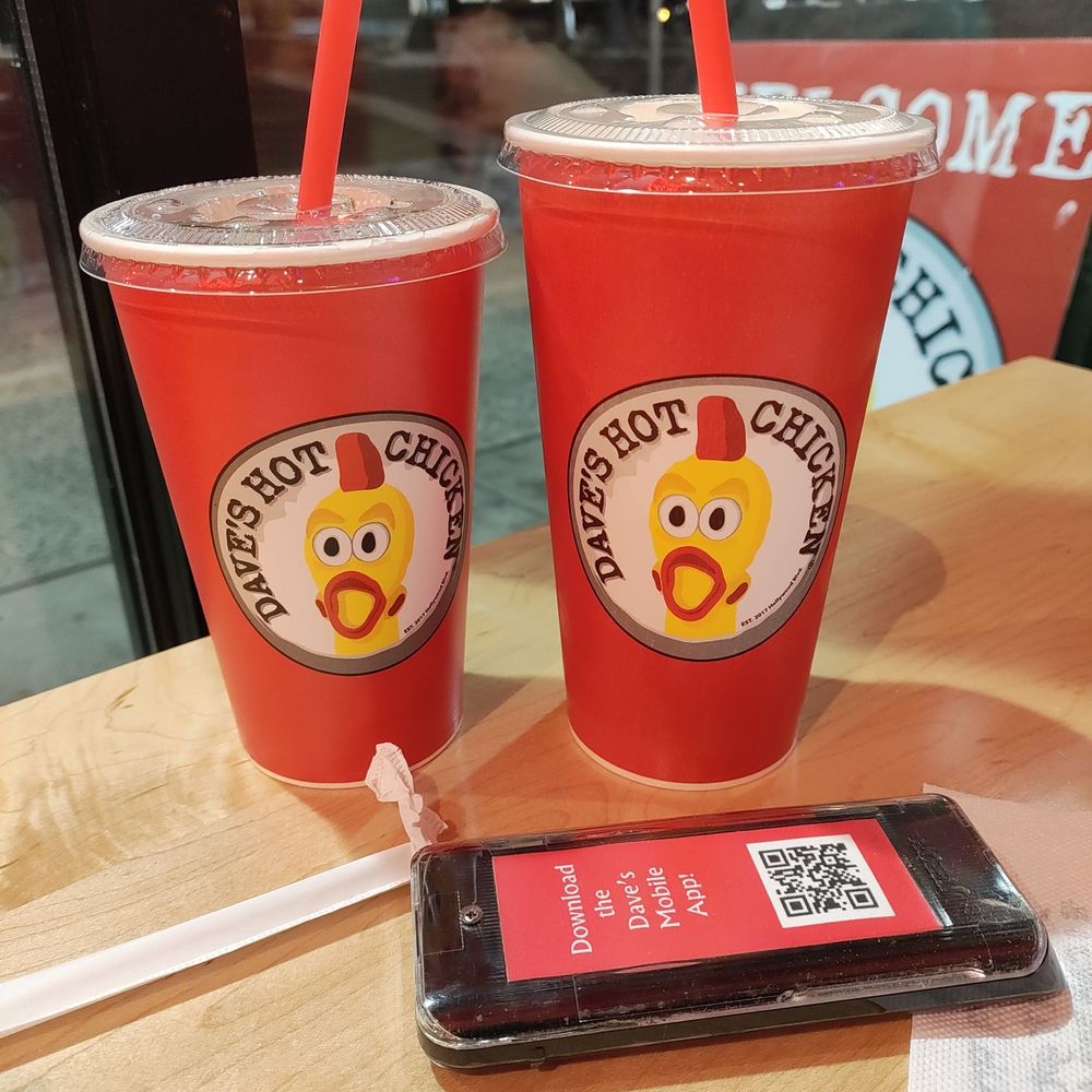 Dave's Hot Chicken - Small and Regular Drink - Chicken Shop Near Me - Fresh Meadows, New York Dave's Hot Chicken - Small and Regular Drink - Chicken Shop Near Me - Fresh Meadows, New York