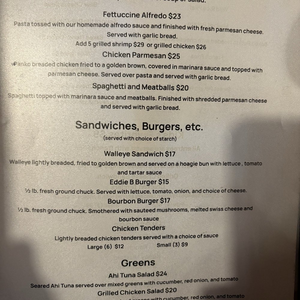 Eddie B's - Menu - American Near Me - Eagle River, Wisconsin Eddie B's - Menu - American Near Me - Eagle River, Wisconsin