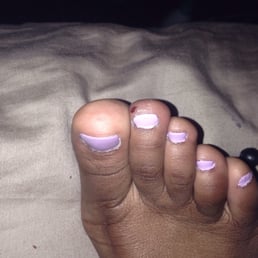 The woman cut my toe and didn't even apologize. Never going back.