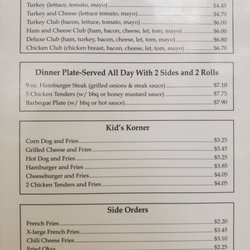 Sandwich Shop - Menu