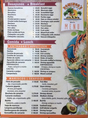 Menu photo 5 Domingo's Yelapa, JAL