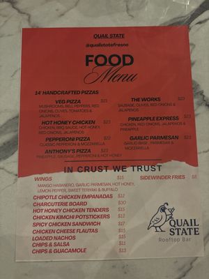 Menu photo 1 Quail State Fresno, CA Menu photo 1 Quail State Fresno, CA