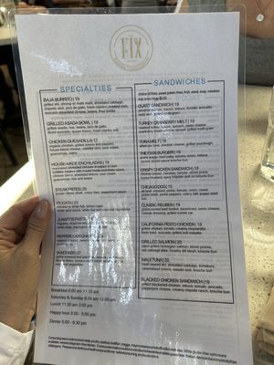 Menu photo 3 The Fix on El Paseo Palm Desert, CA Menu photo 3 The Fix on El Paseo Palm Desert, CA