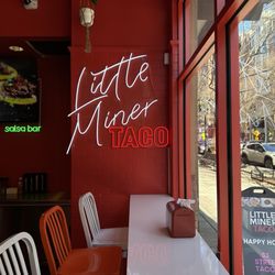 Little Miner Taco - Bar seating near window