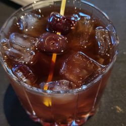 Chocolate cherry manhattan
