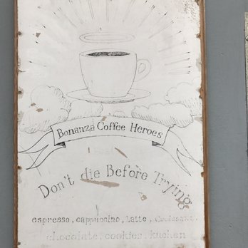 Bonanza - Very hard sign to read from across the street! - Coffee Roasteries Near Me - Berlin, BE