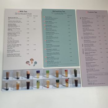 Redstraw - Menu! (Orange dots mean they make it during soft opening) - Bubble Tea Near Me - Irvine, California