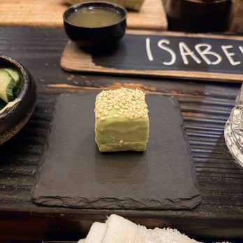 Sushi By Scratch Restaurants - lime leaf coconut ice cream dipped in matcha chocolate - Sushi Bars Near Me - Seattle, Washington