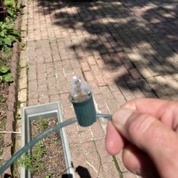 Broken patio light bulb