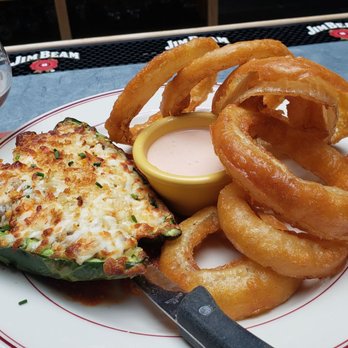 Vinsetta Garage - Stuffed Poblano and Rings - American Near Me - Berkley, Michigan Vinsetta Garage - Stuffed Poblano and Rings - American Near Me - Berkley, Michigan