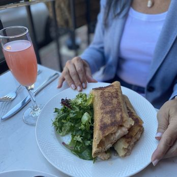 La Belle Epoque Cafe - La Mer crepe (lobster, shrimp, and crab) and grapefruit mimosa - French Near Me - Media, Pennsylvania La Belle Epoque Cafe - La Mer crepe (lobster, shrimp, and crab) and grapefruit mimosa - French Near Me - Media, Pennsylvania