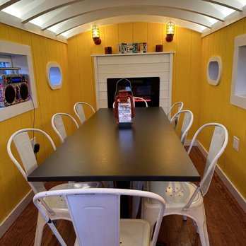 Exit Zero Filling Station - Inside love shack -dining for 8 - Burgers Near Me - Cape May, New Jersey Exit Zero Filling Station - Inside love shack -dining for 8 - Burgers Near Me - Cape May, New Jersey