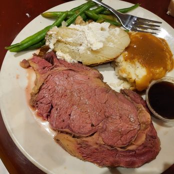 Magnolia's Veranda - Prime rib, baked potato, mashed potatoes with gravy, and a few green beans. $25 - American Near Me - Las Vegas, Nevada Magnolia's Veranda - Prime rib, baked potato, mashed potatoes with gravy, and a few green beans. $25 - American Near Me - Las Vegas, Nevada