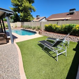 Backyard trimming and cleaning.