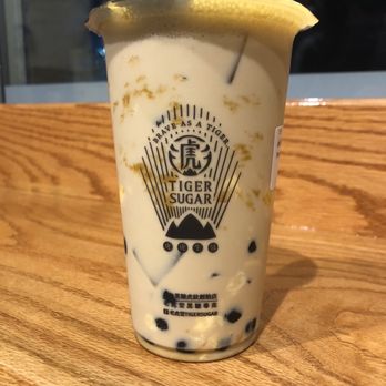 Tiger Sugar - Brown sugar boba pudding with cream mousse post shake - Bubble Tea Near Me - Ellicott City, Maryland Tiger Sugar - Brown sugar boba pudding with cream mousse post shake - Bubble Tea Near Me - Ellicott City, Maryland