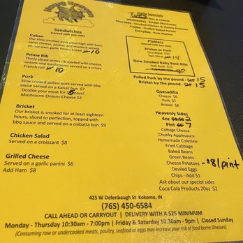Hawg Heaven - Menu - Barbeque Near Me - Kokomo, Indiana