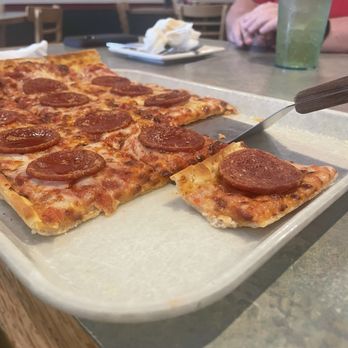 Ledo Pizza - Mike's Hot Honey Pepperoni Pizza next to the "LEDO Thick Cut Pepperoni Pizza" - Pizza Near Me - Tampa, Florida Ledo Pizza - Mike's Hot Honey Pepperoni Pizza next to the "LEDO Thick Cut Pepperoni Pizza" - Pizza Near Me - Tampa, Florida
