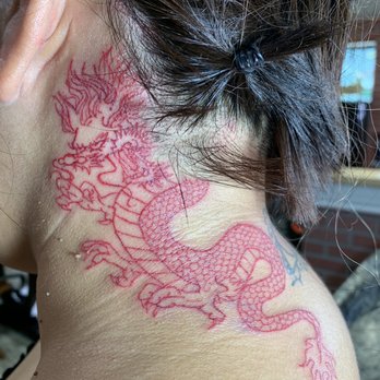 Time Is Art Studio & Gallery - Red dragon - Tattoo Near Me - Mesa, Arizona Time Is Art Studio & Gallery - Red dragon - Tattoo Near Me - Mesa, Arizona