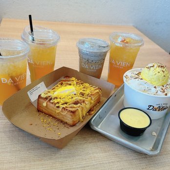 Da Vien Coffee - Peach Tea* sesame coffee Durian Bingsoo* Lava Toast* - Desserts Near Me - Westminster, California Da Vien Coffee - Peach Tea* sesame coffee Durian Bingsoo* Lava Toast* - Desserts Near Me - Westminster, California