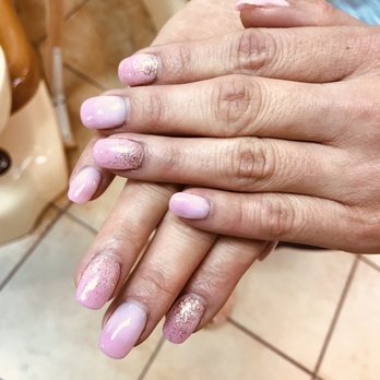 Classy Nails & Spa - Pretty pink Ombré, dipped powder for the bride. - Nail Salons Near Me - Long Beach, California