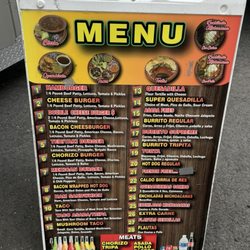 Hamburguesas Y Tacos Zamudio - Menu