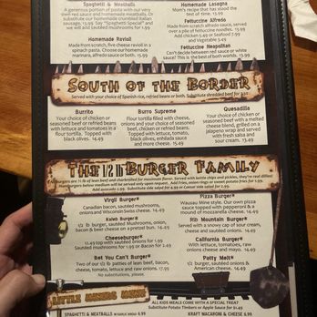 Wausau Mine - The Menu - Pizza Near Me - Wausau, Wisconsin