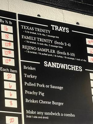 Menu photo 1 Rejino Barbeque Olton, TX