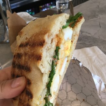 Cafe Alula - Halloumi & Harissa Egg Sandwich - Cafes Near Me - Brooklyn, New York