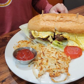 Cafe De Olla - The very tough steak sandwhich - American Near Me - Monrovia, California