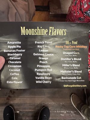 Menu photo 7 Old Forge Distillery Pigeon Forge, TN