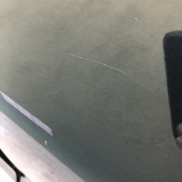 Scratch on car door