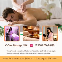 C-One Massage SPA - Massage techniques are commonly applied with hands, fingers, elbows, knees, forearms, feet, or a device...