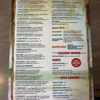Luau Larry's - Menu - New American Near Me - Avalon, California
