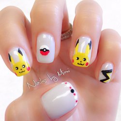 OP Nail Spa - Pikachu nails