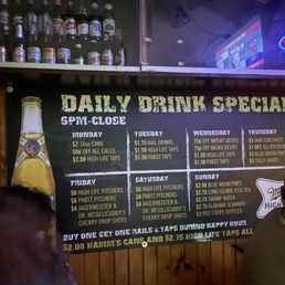 Drink specials