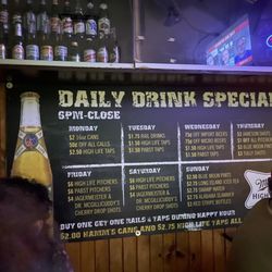 The Paradise Lounge - Drink specials