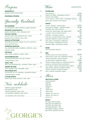 Menu photo 1 Georgie's Georgetown, TX