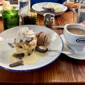 Satis Bistro - Whiskey bread pudding, chocolate lava cake, cheesecake - Wine Bars Near Me - Jersey City, New Jersey