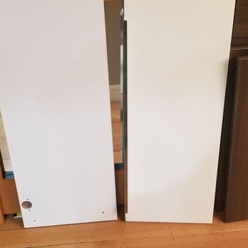 Hesti Cabinetry - Original door(right) replacement door(left) without handles. Was told to buy own replacement handles from Ikea. All made in China! - Cabinetry Near Me - San Francisco, California Hesti Cabinetry - Original door(right) replacement door(left) without handles. Was told to buy own replacement handles from Ikea. All made in China! - Cabinetry Near Me - San Francisco, California