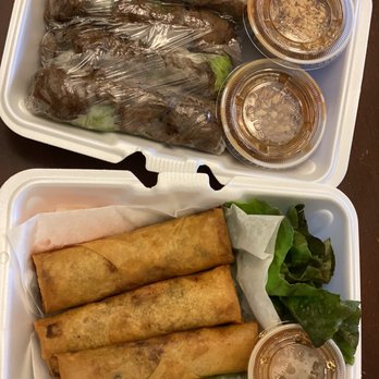 Rolls And Grill - Beef spring rolls and lettuce egg rolls are delicious - Vietnamese Near Me - Bakersfield, California