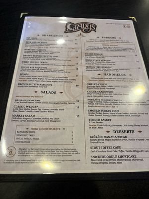 Menu photo 1 Gradys Midvale, UT