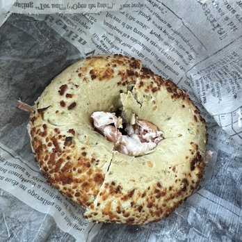 Bagel Exchange - Spinach parmesan bagel w/ lox spread - Coffee & Tea Near Me - Alhambra, California
